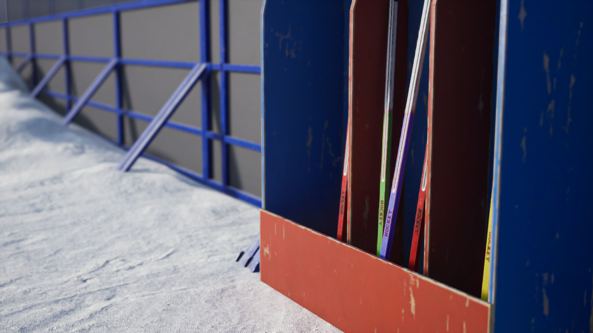 Hockey set 1 Game Ready UE Low-poly 3D model_12