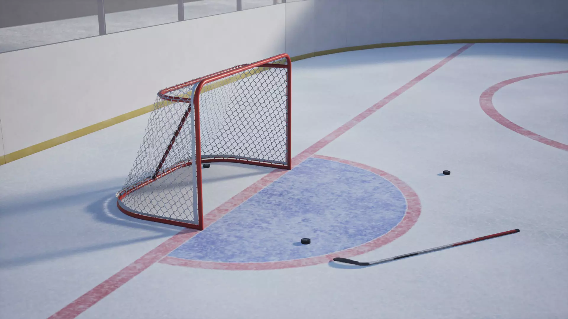 Hockey set 1 Game Ready UE Low-poly 3D model_0