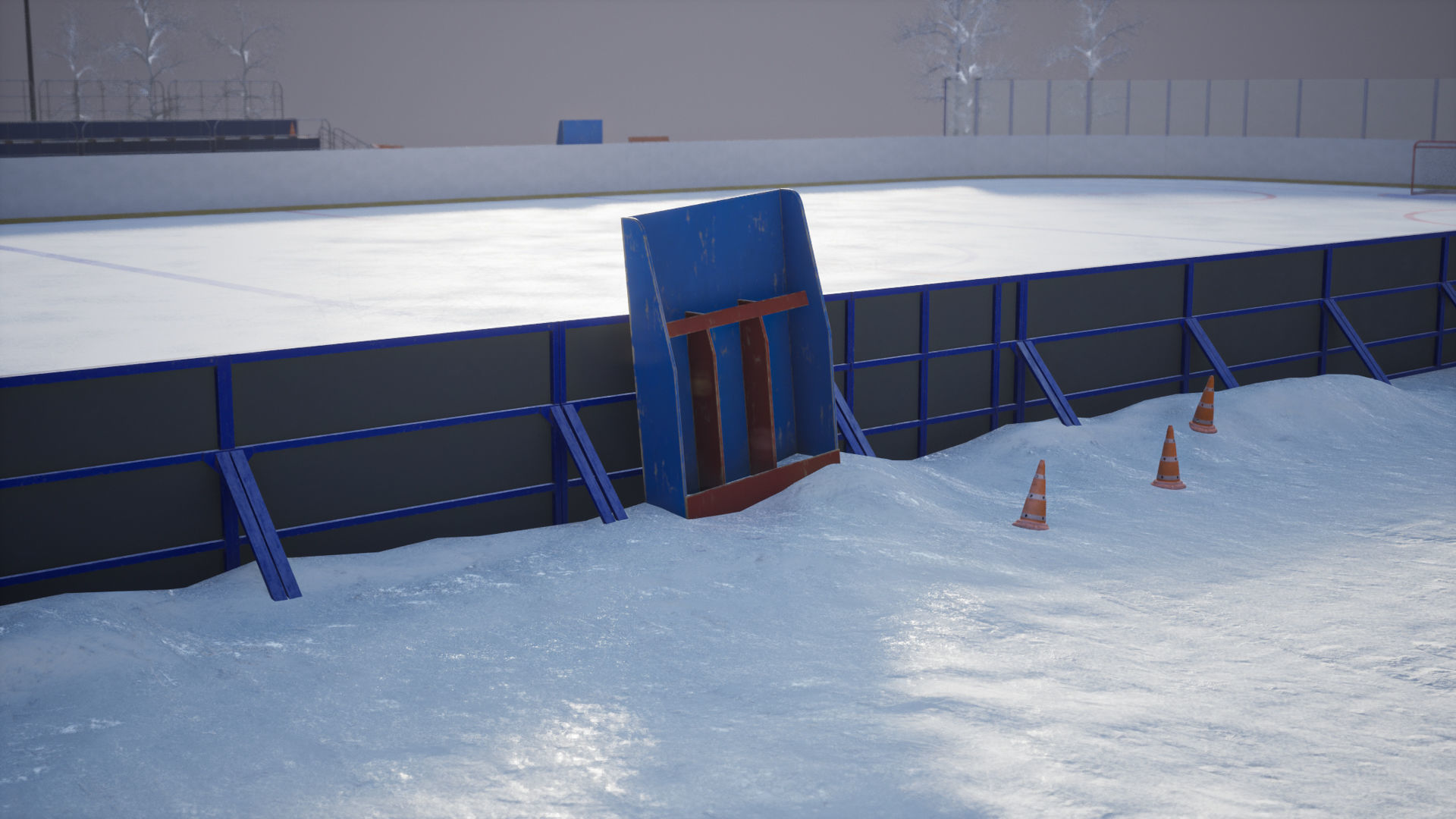 Hockey set 1 Game Ready UE Low-poly 3D model_7