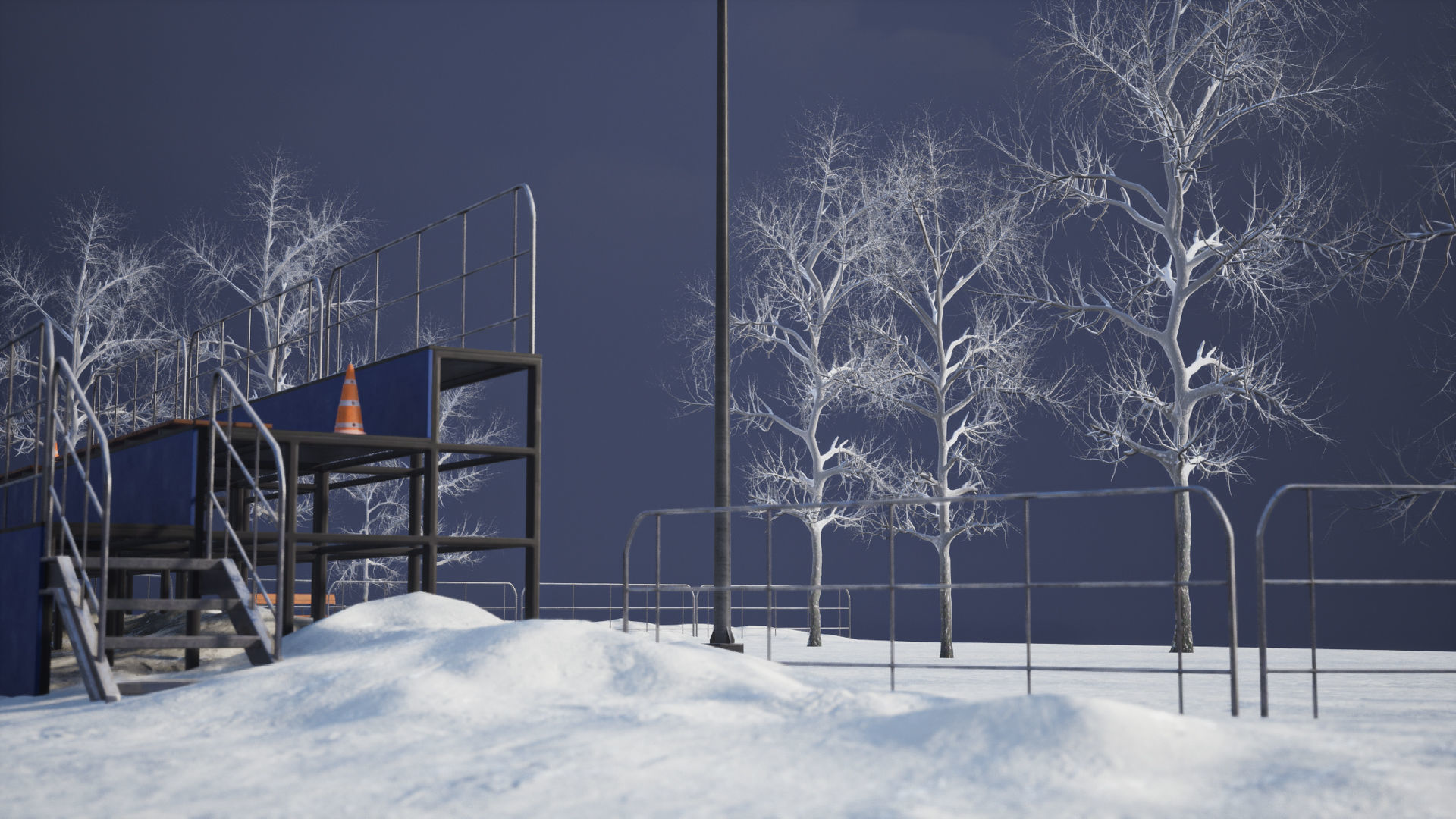 Hockey set 1 Game Ready UE Low-poly 3D model_10