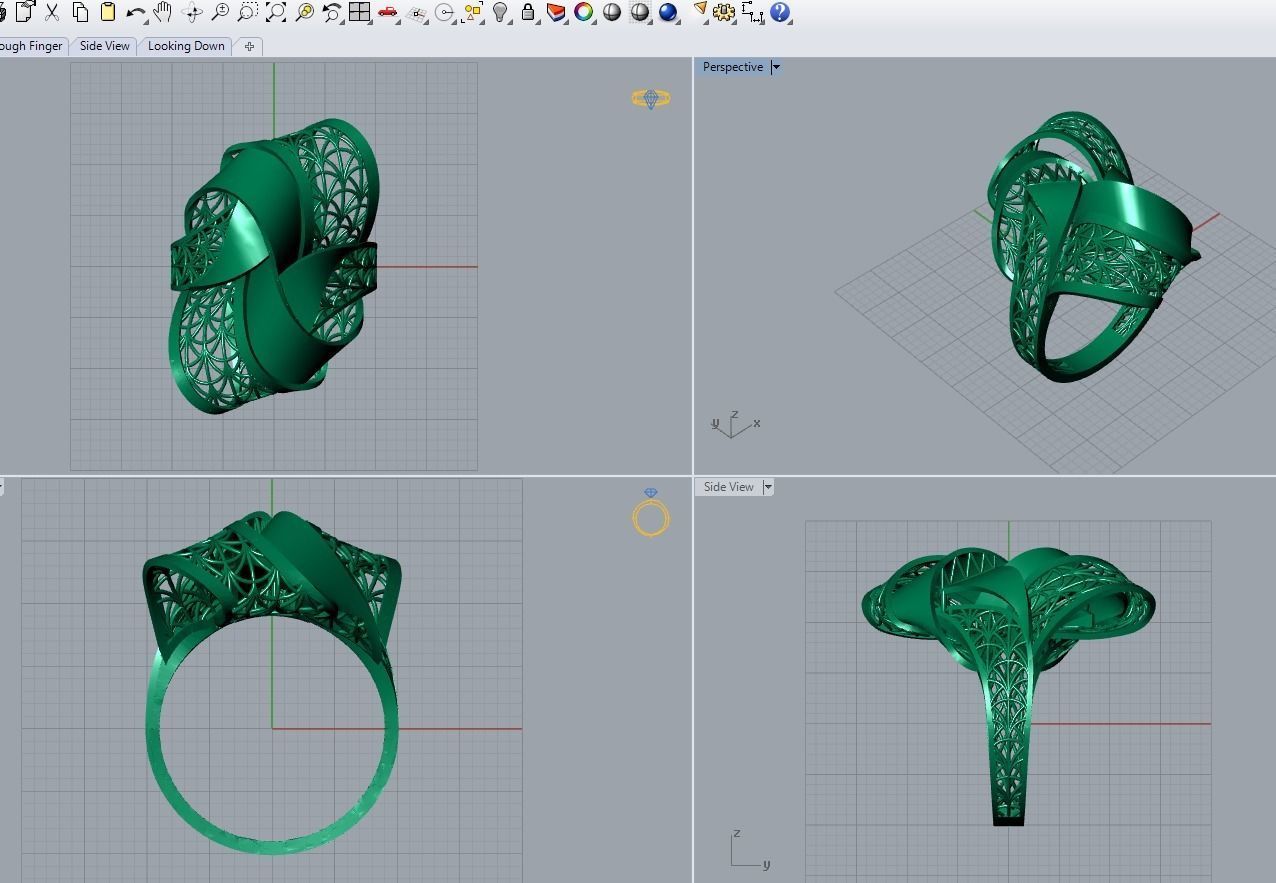 jewelry ring 3D print model_6