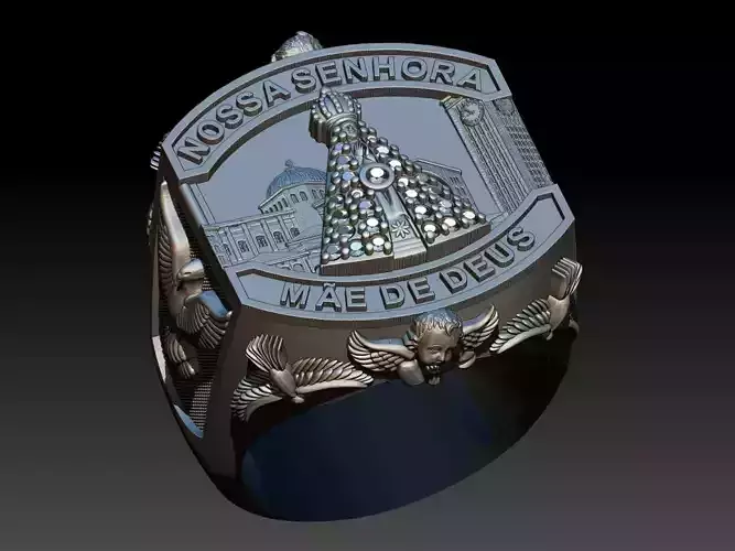 Our Lady of Aparecida Ring - Nossa Senhora 3D print model