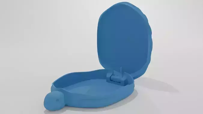Turtle case with hinges 3D print model