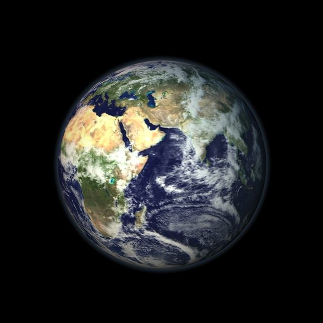 Earth from space - elements furnished Low-poly 3D model_4
