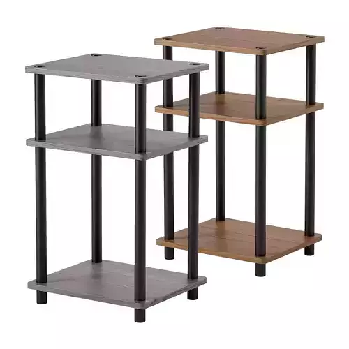 Furinno Just 3-Tier Turn-N-Tube End Table