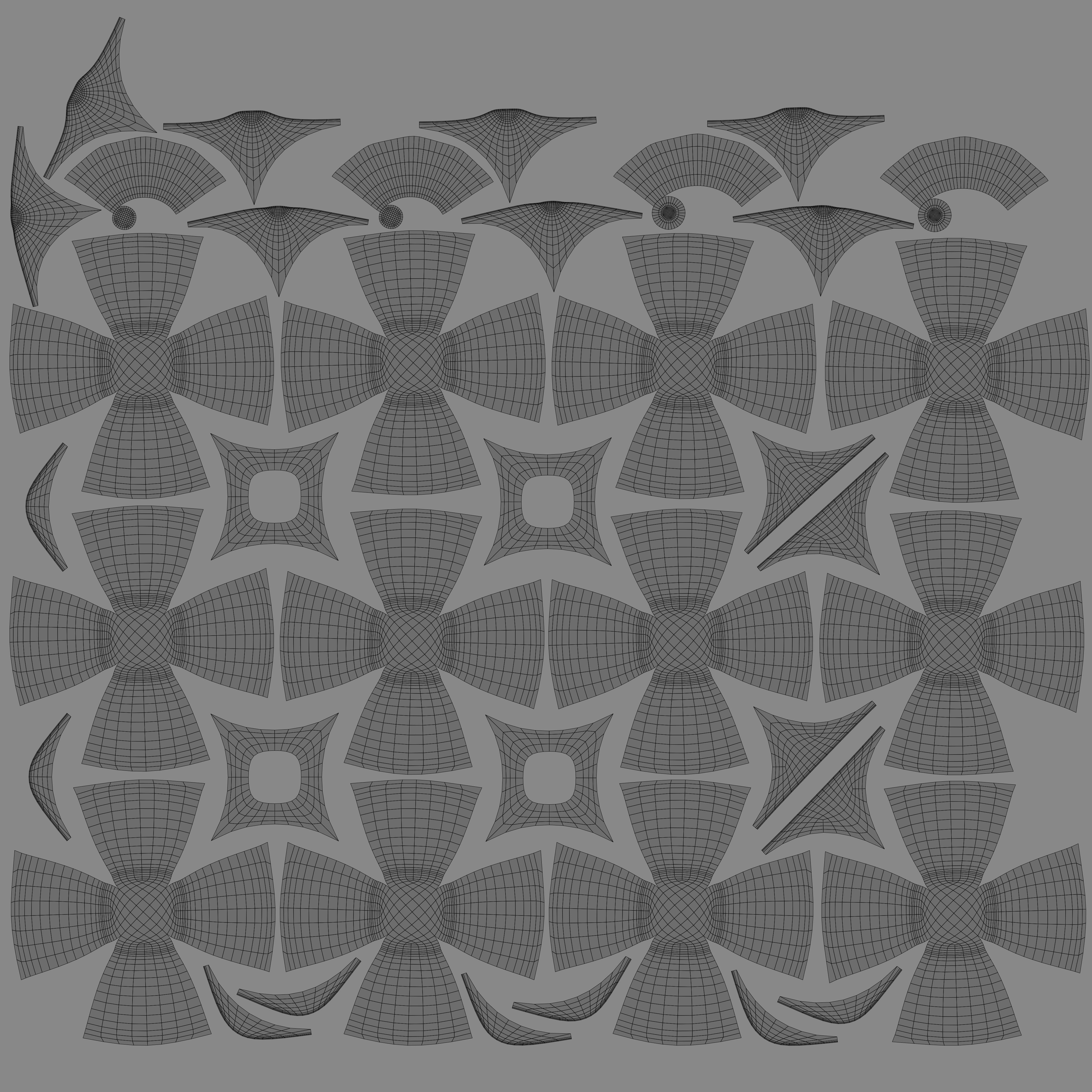 Golden Easter Eggs in Tray 3D model_15