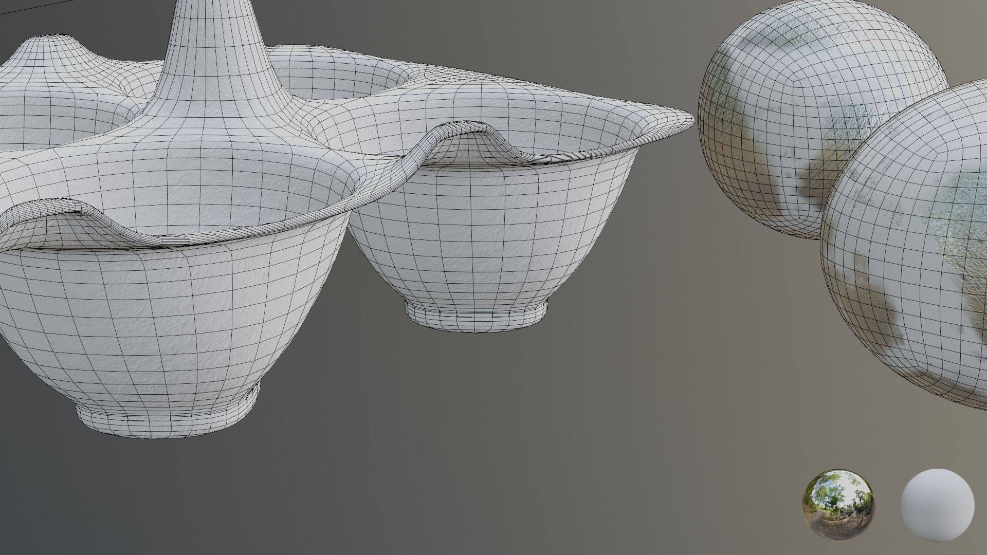 Golden Easter Eggs in Tray 3D model_12