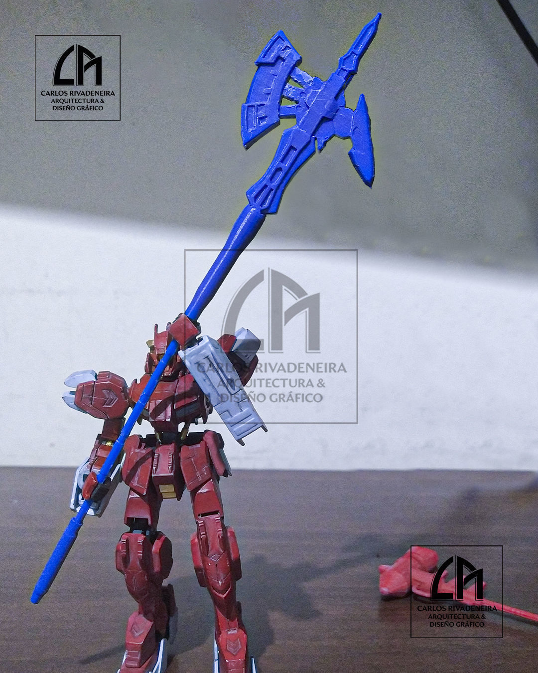 DILANZA LANCE WEAPON MODELKIT 3D print model_3