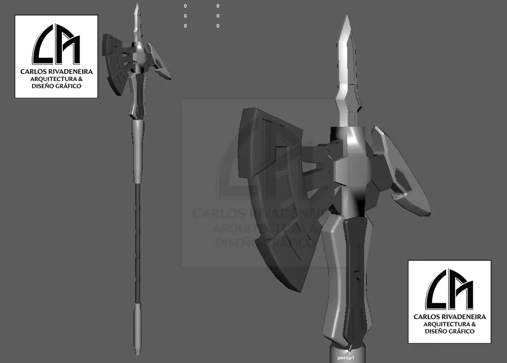 DILANZA LANCE WEAPON MODELKIT 3D print model_0