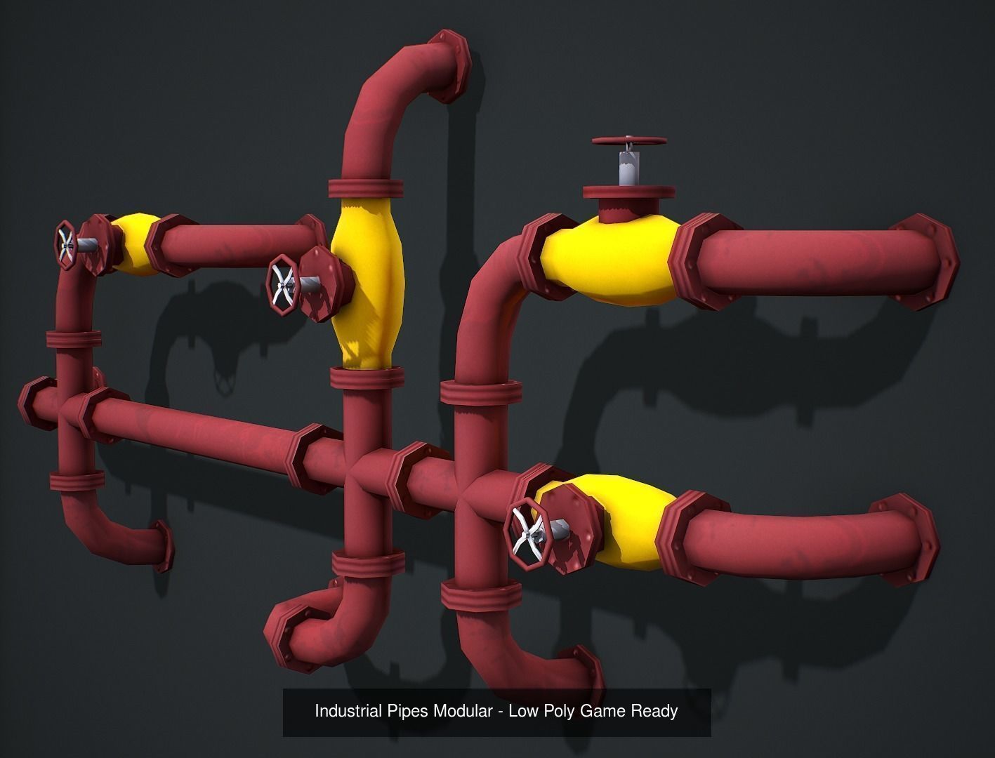 Interior Props Pack vol 01 - Low Poly Game Ready 3D Model Collection_52