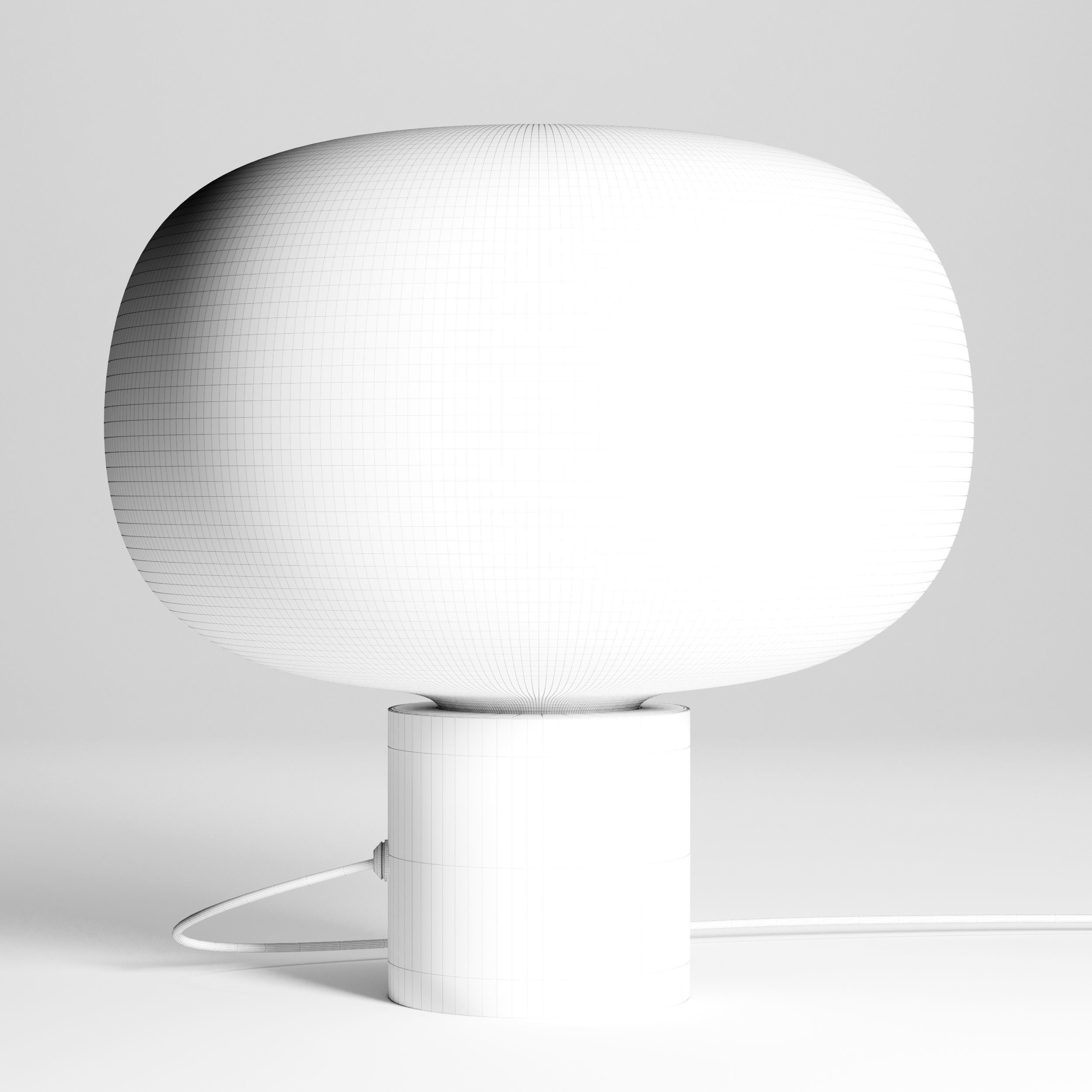 Mushroom table lamp 3D model_7