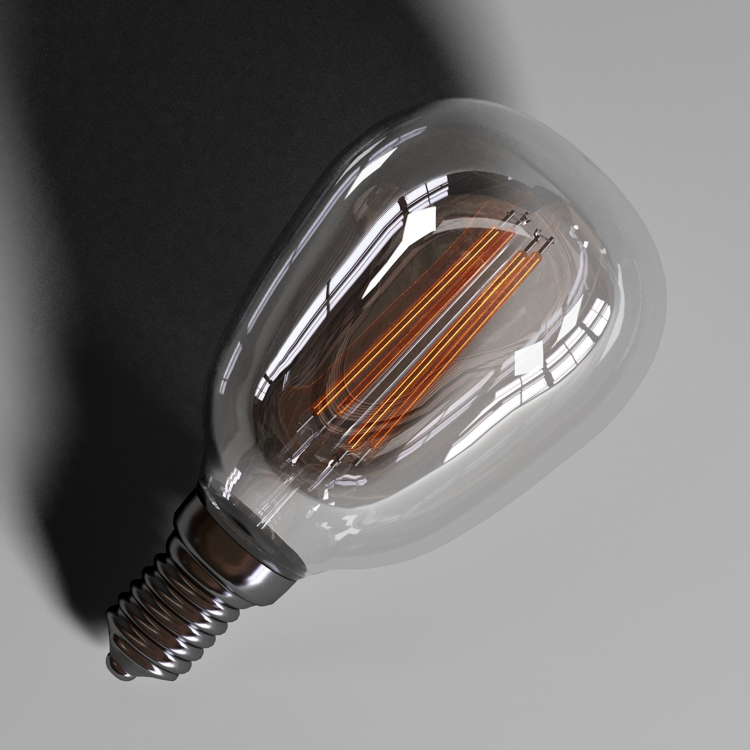 Mushroom table lamp 3D model_6