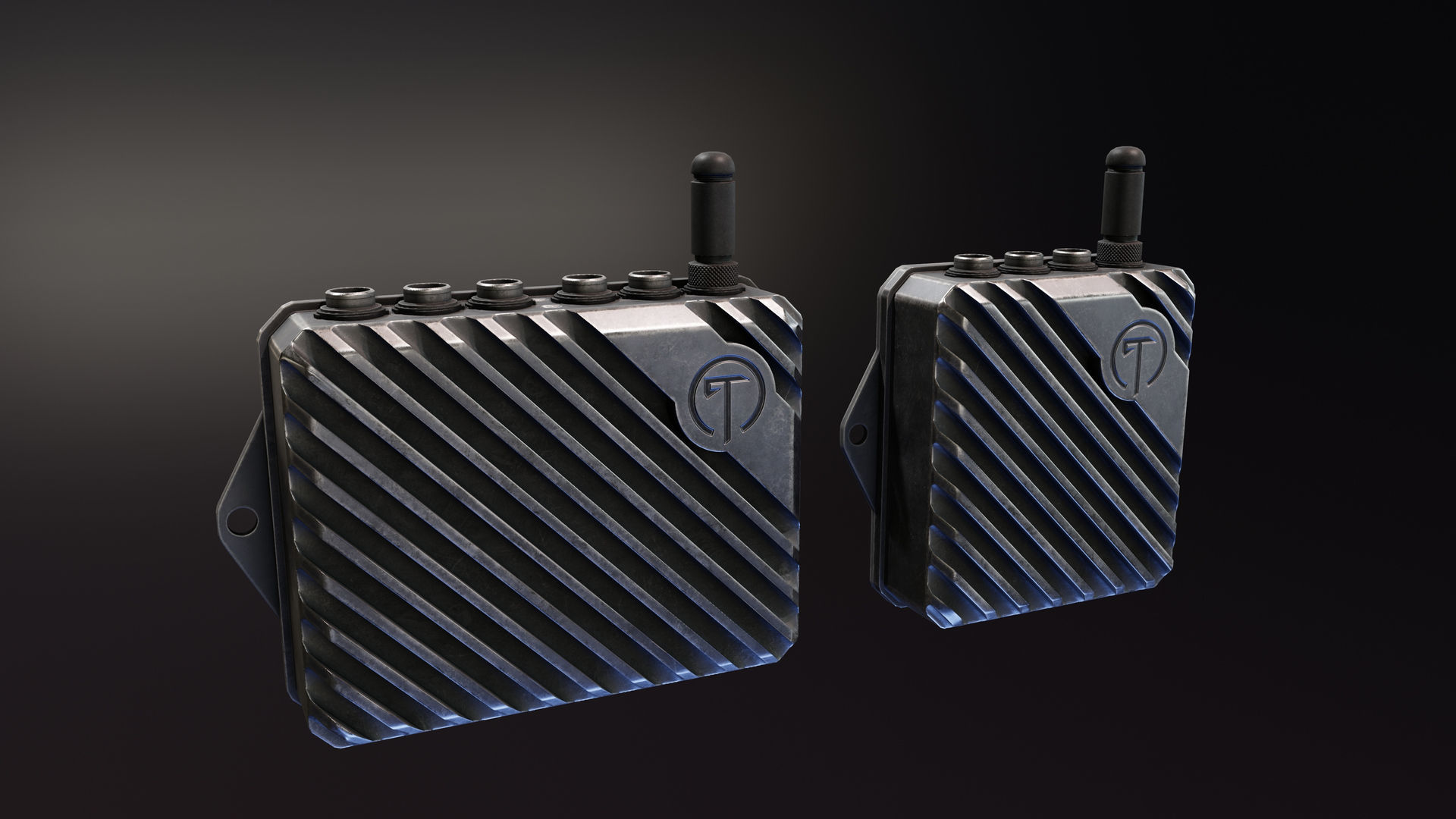 Tomahawk KxM Expansion Module Low-poly 3D model_2