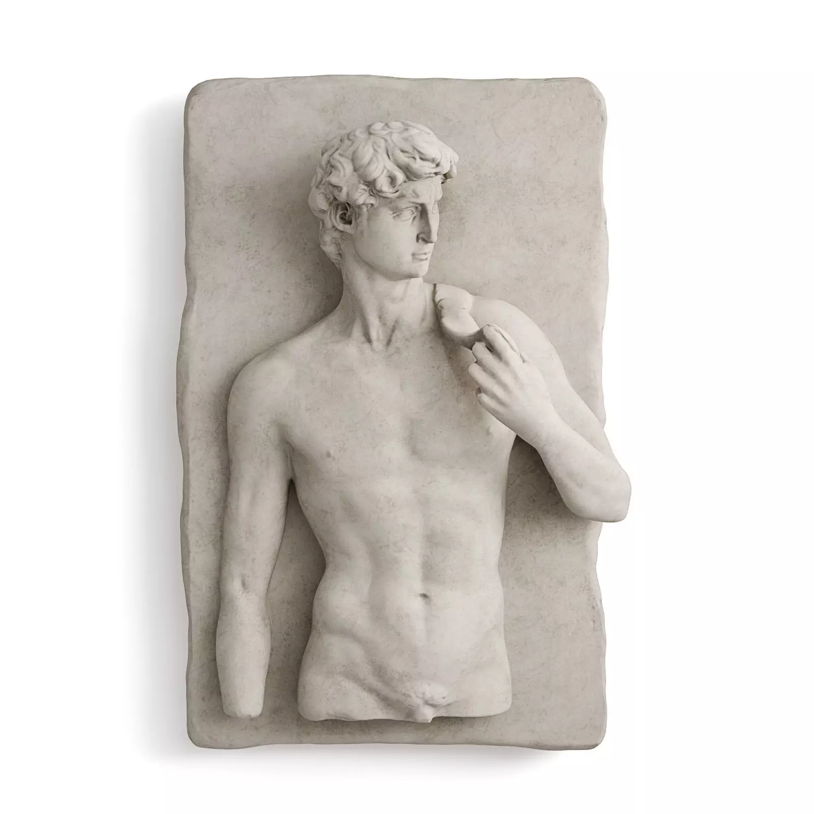 David wall relief 3D model_0