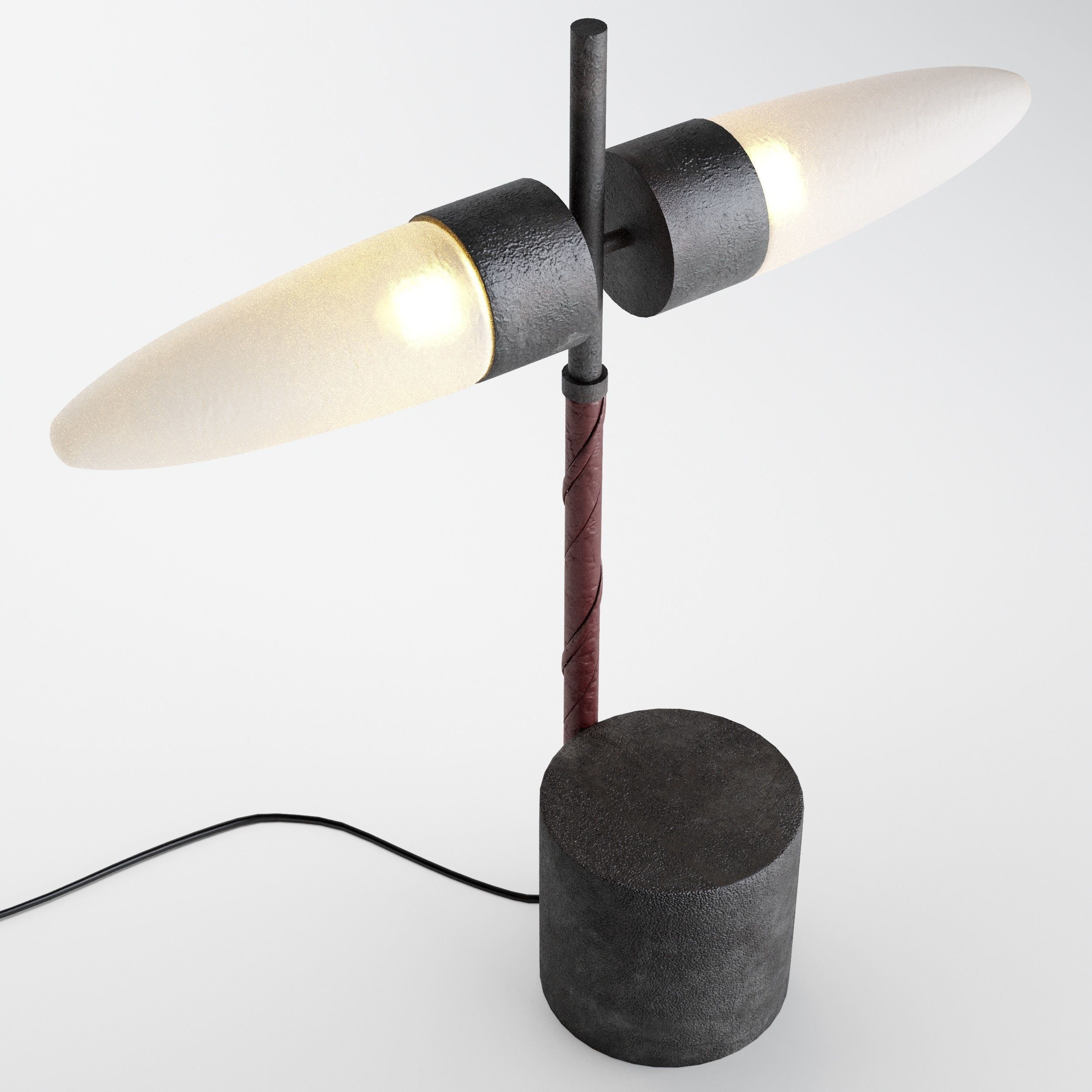 Bull Table Lamp 3D model_2