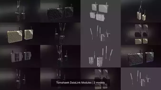 Tomahawk DataLink Modules 3D Model Collection