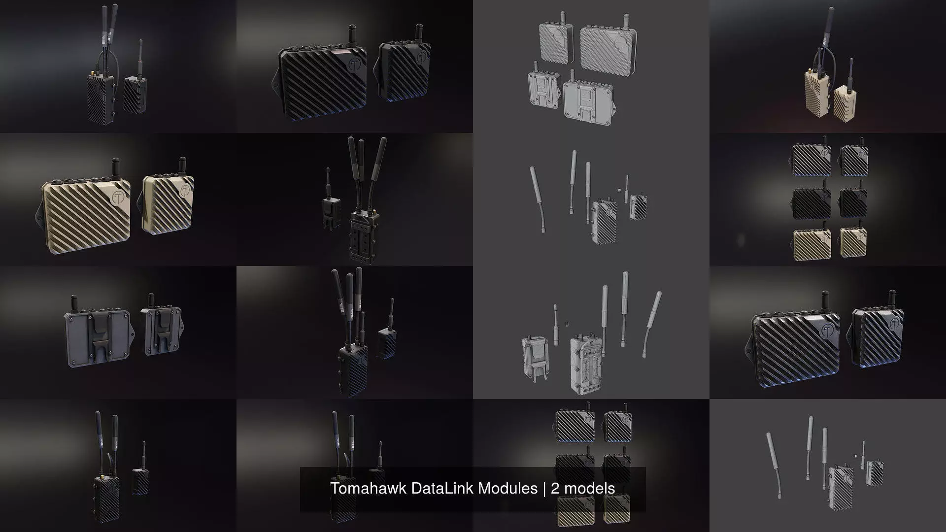 Tomahawk DataLink Modules 3D Model Collection_0