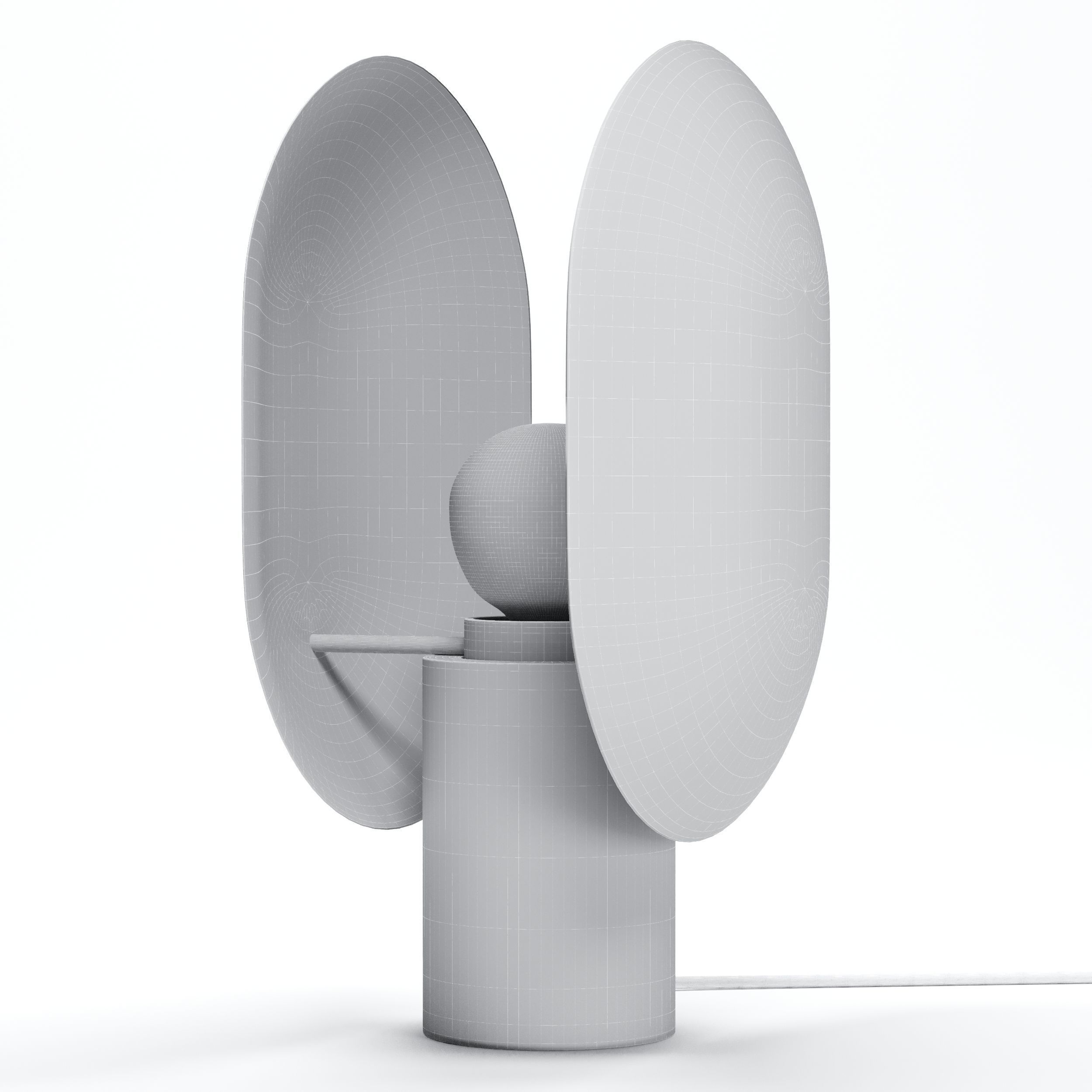 Clam Table Lamp 3D model_6