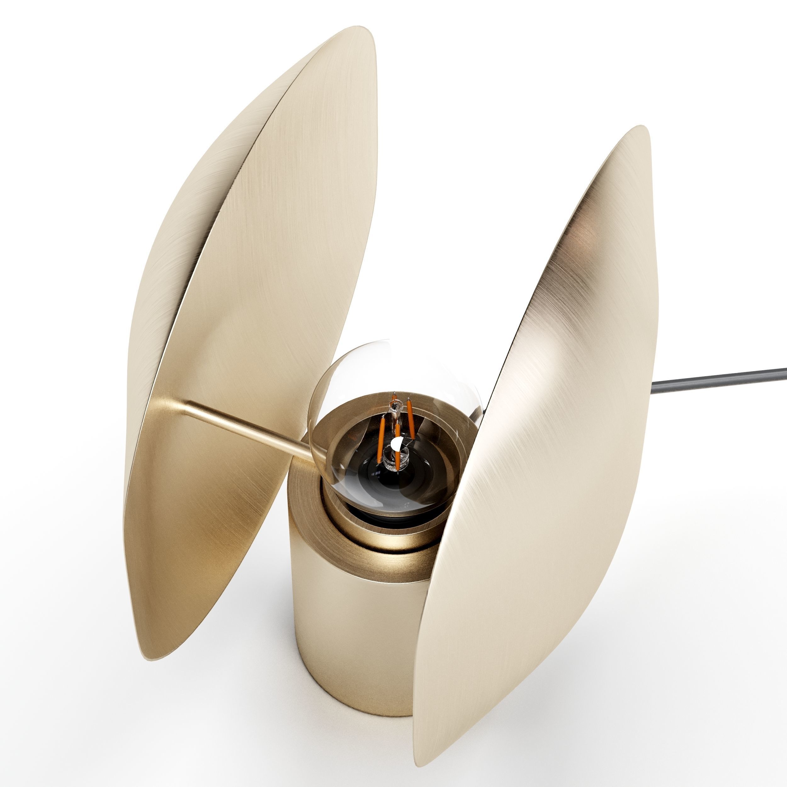 Clam Table Lamp 3D model_4