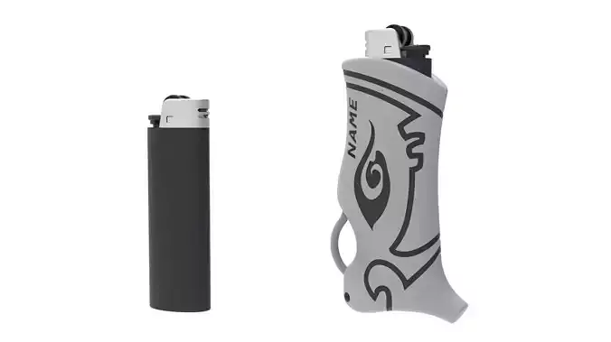 Toker Poker Lighter case-big Lighter- Custom name 3D Printing