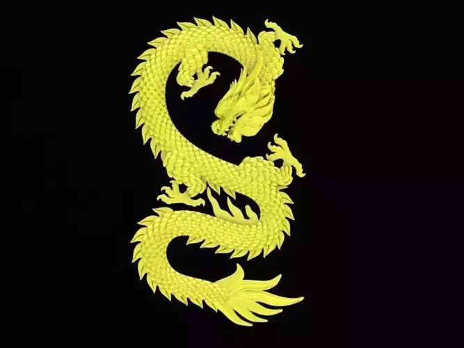 zodiac lucky chinese dragon for pendant jewlery 4773