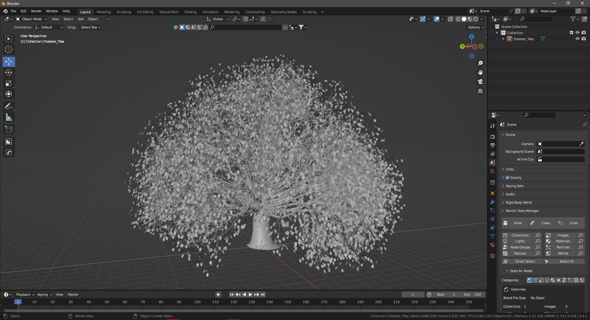 Odaa Tree Free 3D model_2