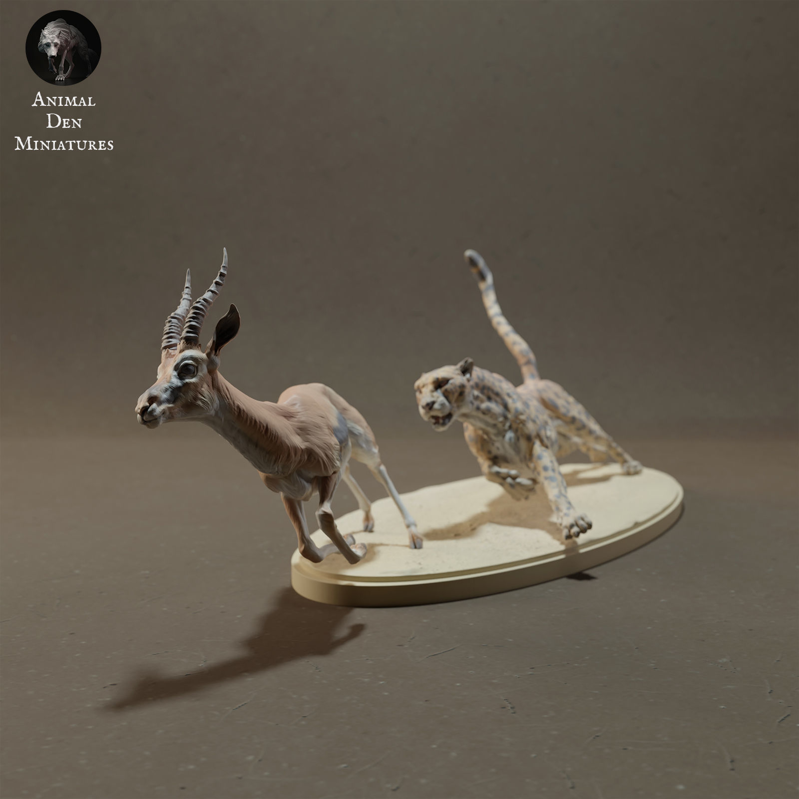 Cheetah Hunting Thomsons Gazelle 3D print model_4