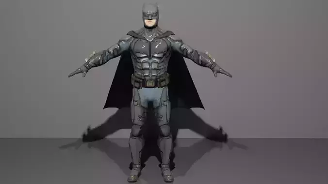 Batman in knight costume 3D model