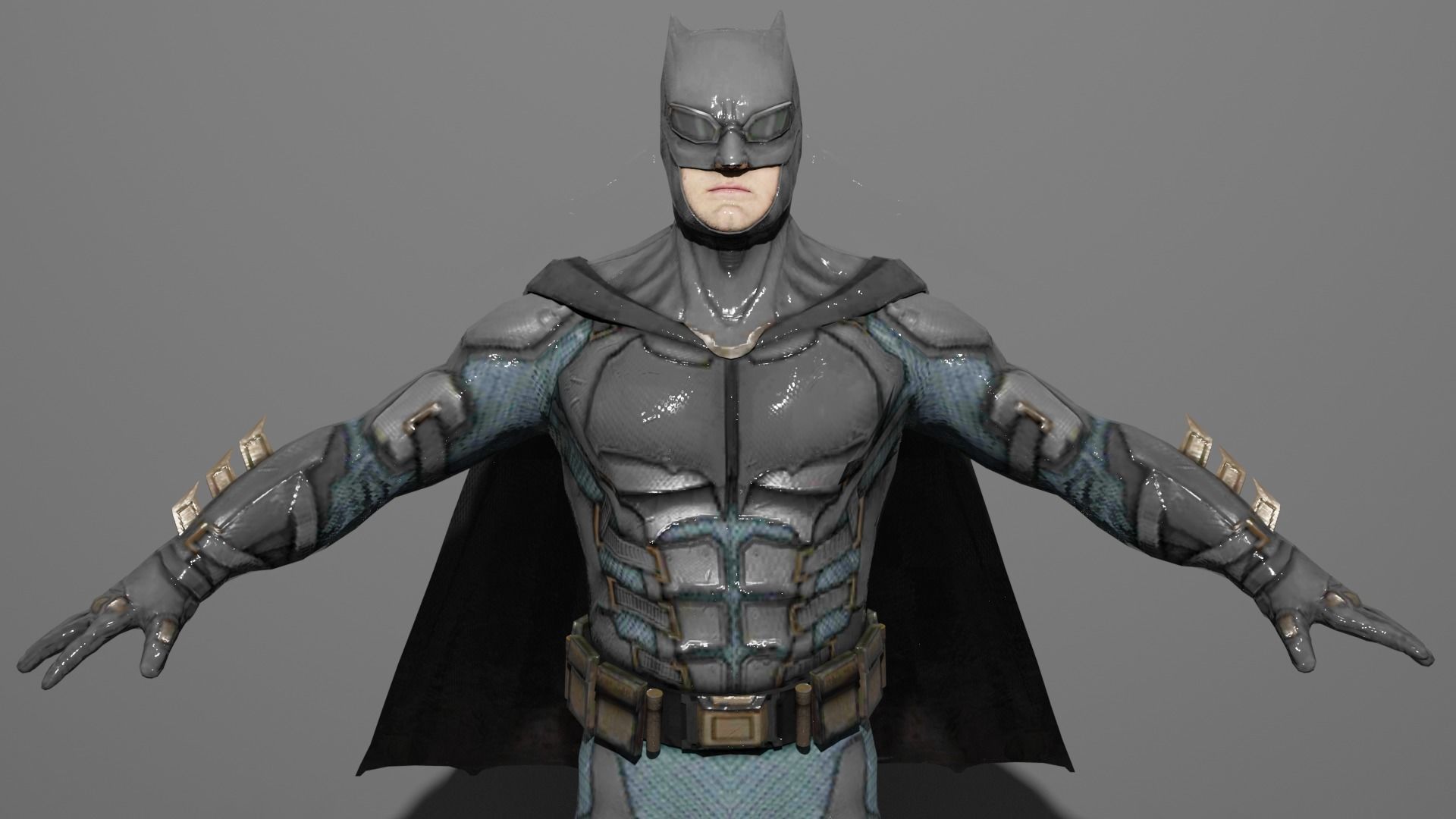 Batman in knight costume 3D model_1