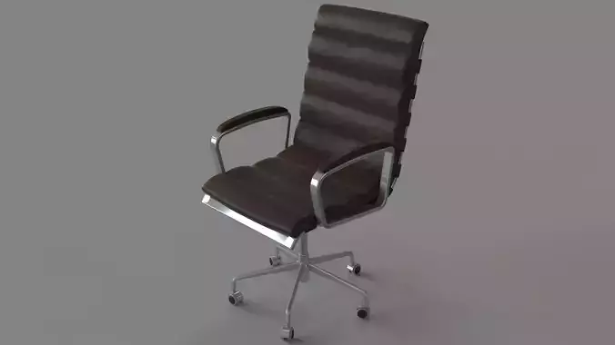 Oviedo Leather Desk Chair Vintage Cigar