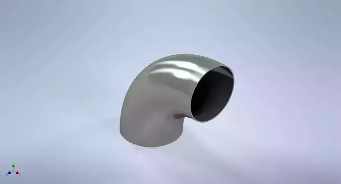 6 inches NPS BW 90 Degrees LR Elbows ASME-ANSI 3D print model