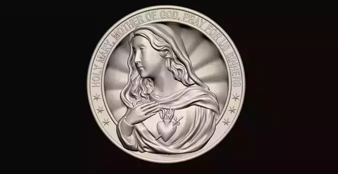 Virgin Mary Medallion