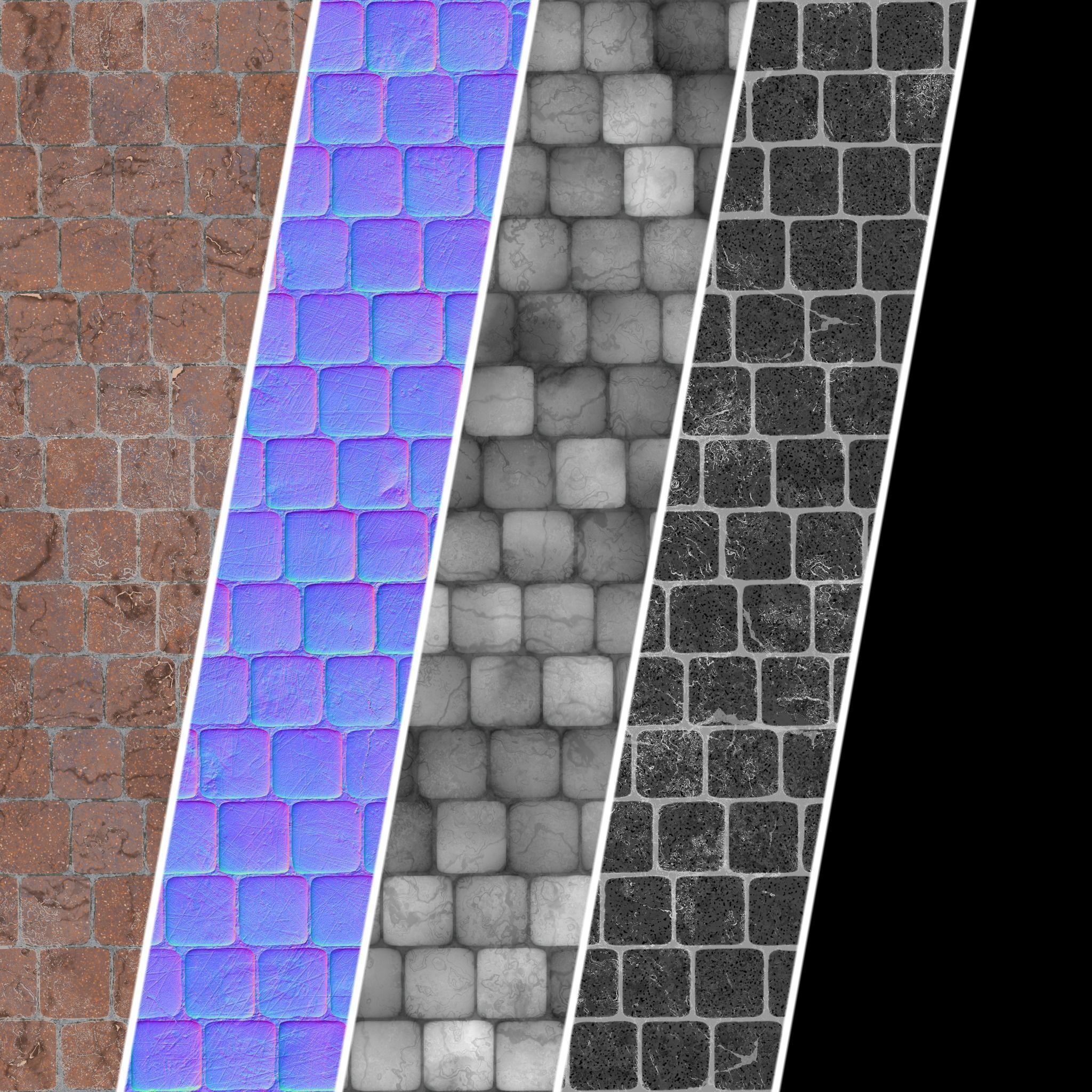 Stone Wall Materials 47- Stone By Moss Sbsar Pbr 4k Seamless Texture_6