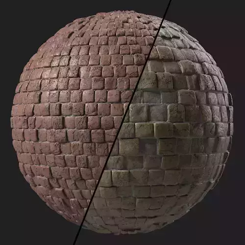 Stone Wall Materials 47- Stone By Moss Sbsar Pbr 4k Seamless