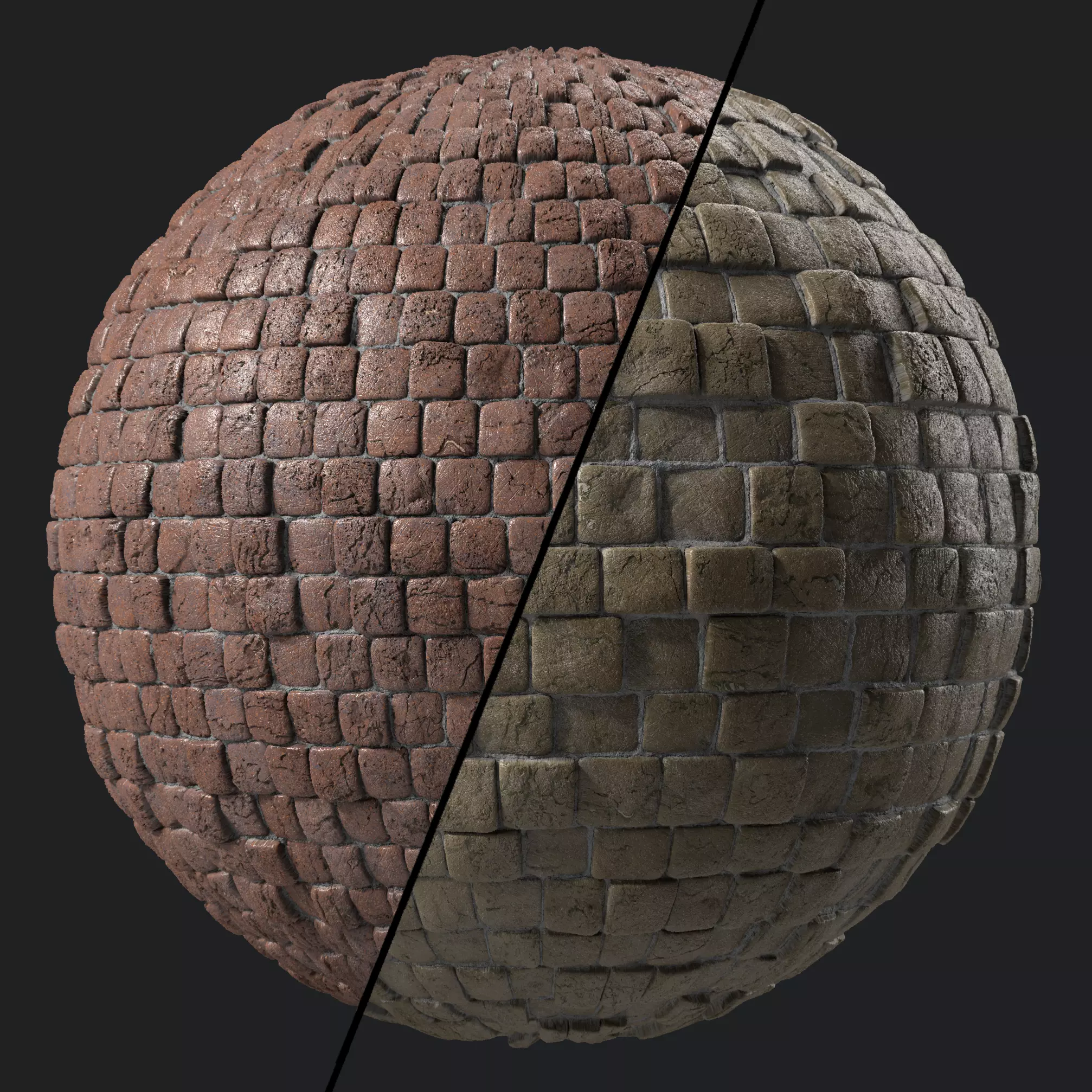 Stone Wall Materials 47- Stone By Moss Sbsar Pbr 4k Seamless Texture_0