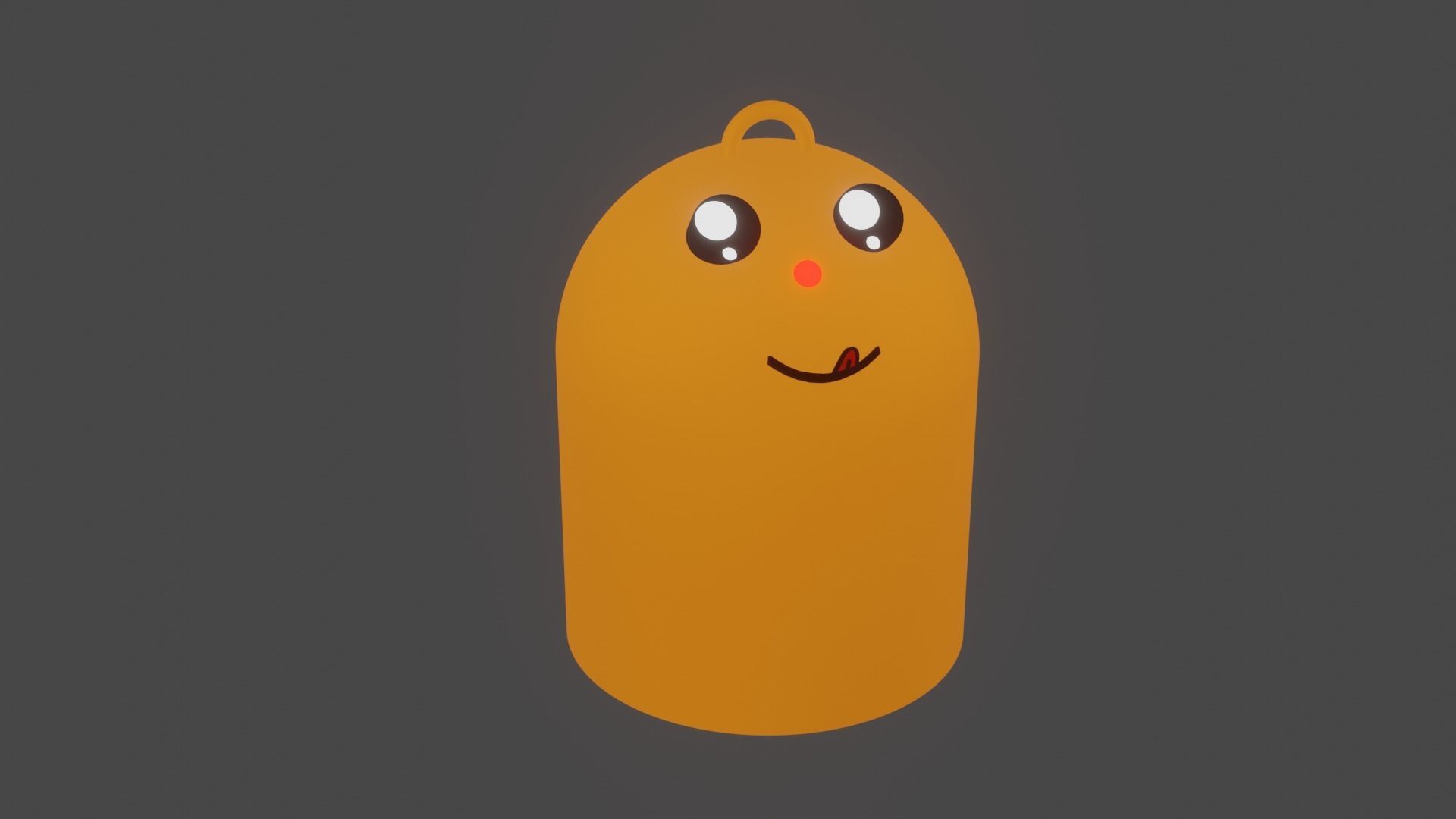 Happy Trash Bin Animation Low-poly 3D model_2