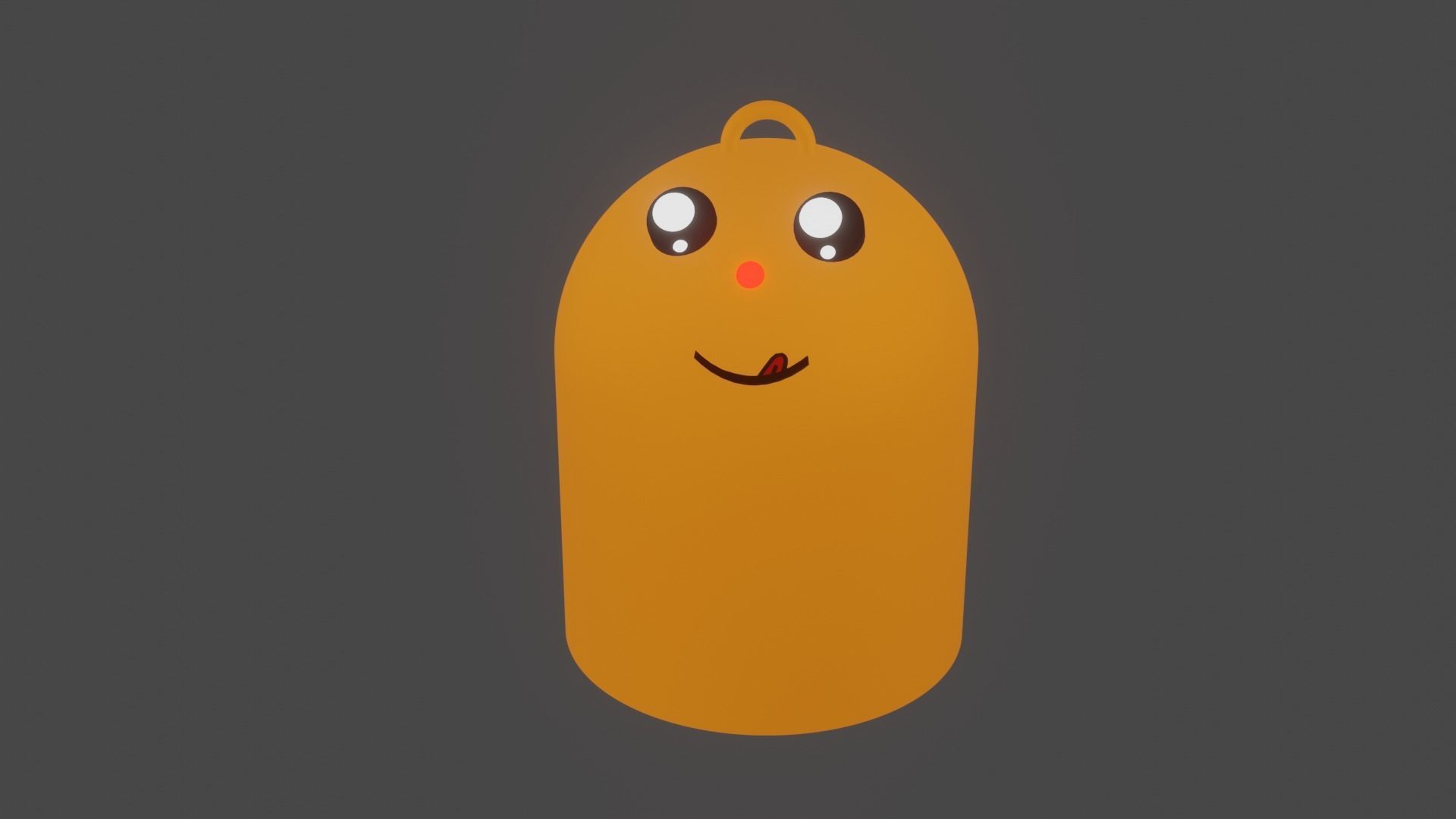Happy Trash Bin Animation Low-poly 3D model_1