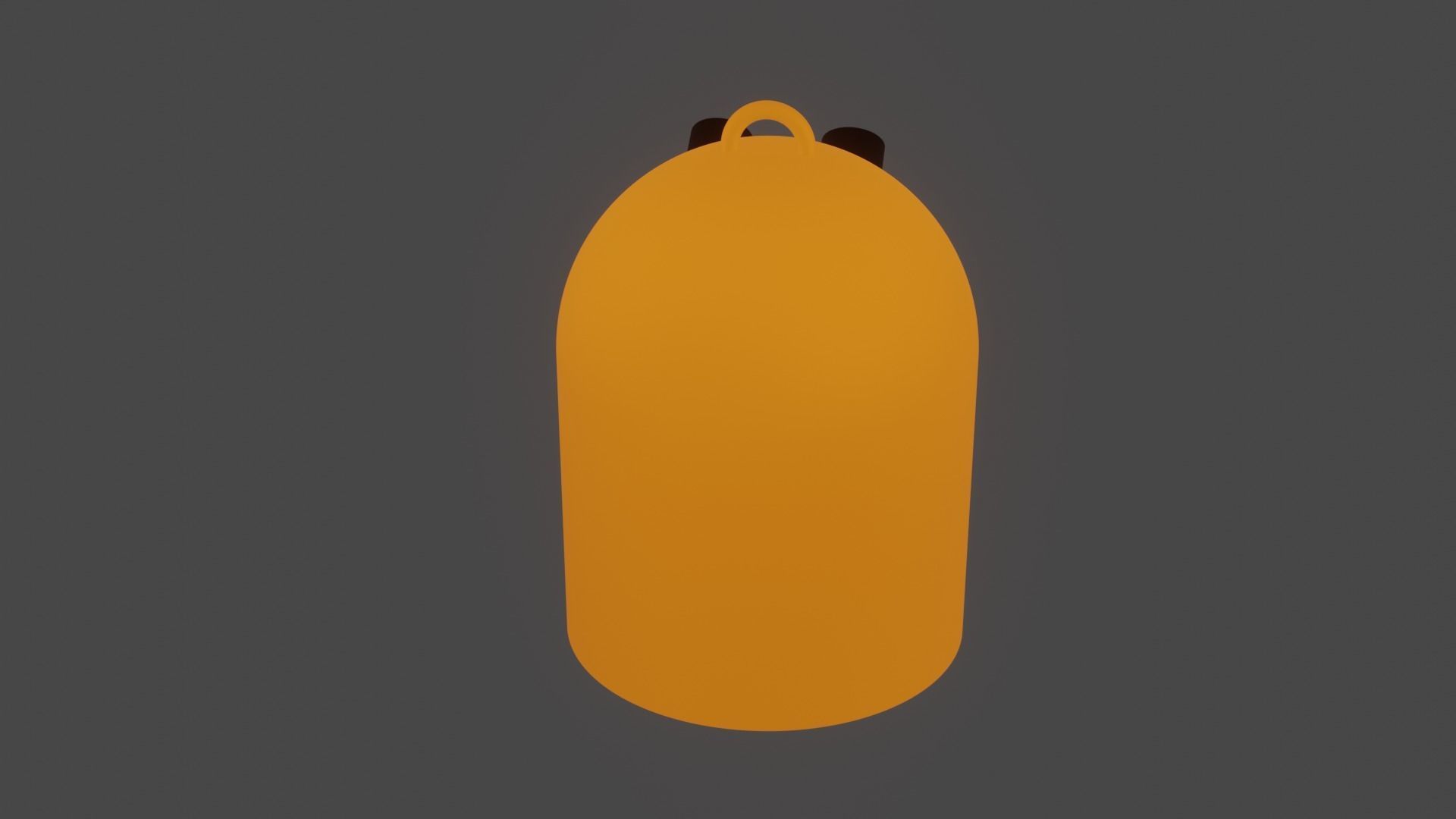 Happy Trash Bin Animation Low-poly 3D model_4