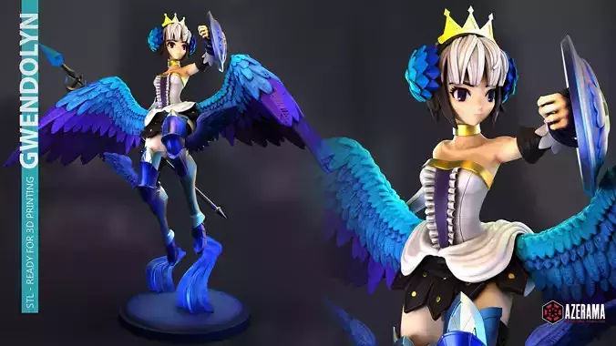 GWENDOLYN STL READY FOR 3D PRINTING