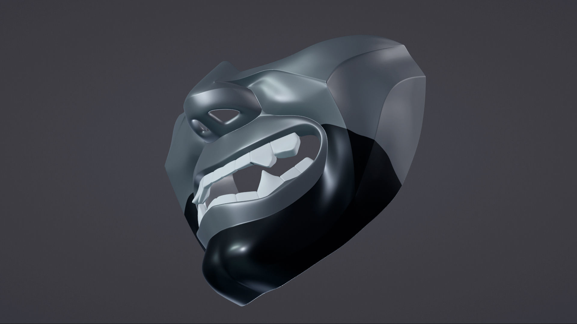 HANNYA MASK 3D print model_1