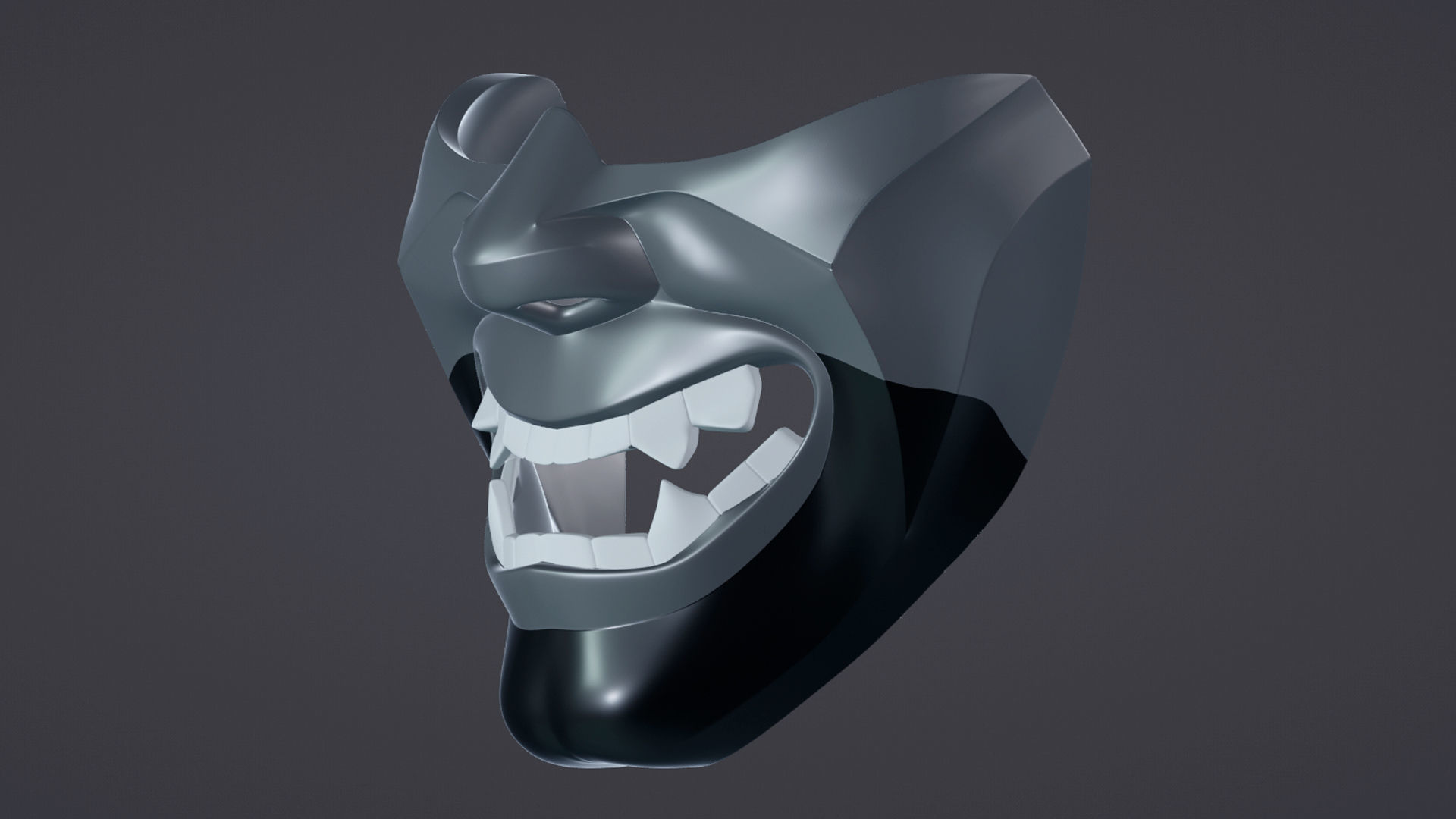 HANNYA MASK 3D print model_5