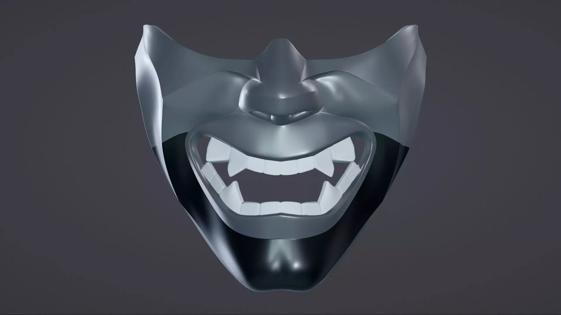 HANNYA MASK 3D print model_0