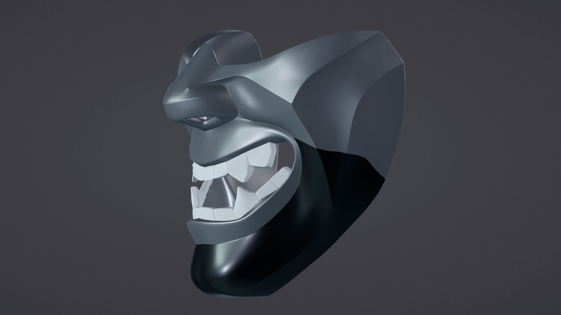 HANNYA MASK 3D print model_6