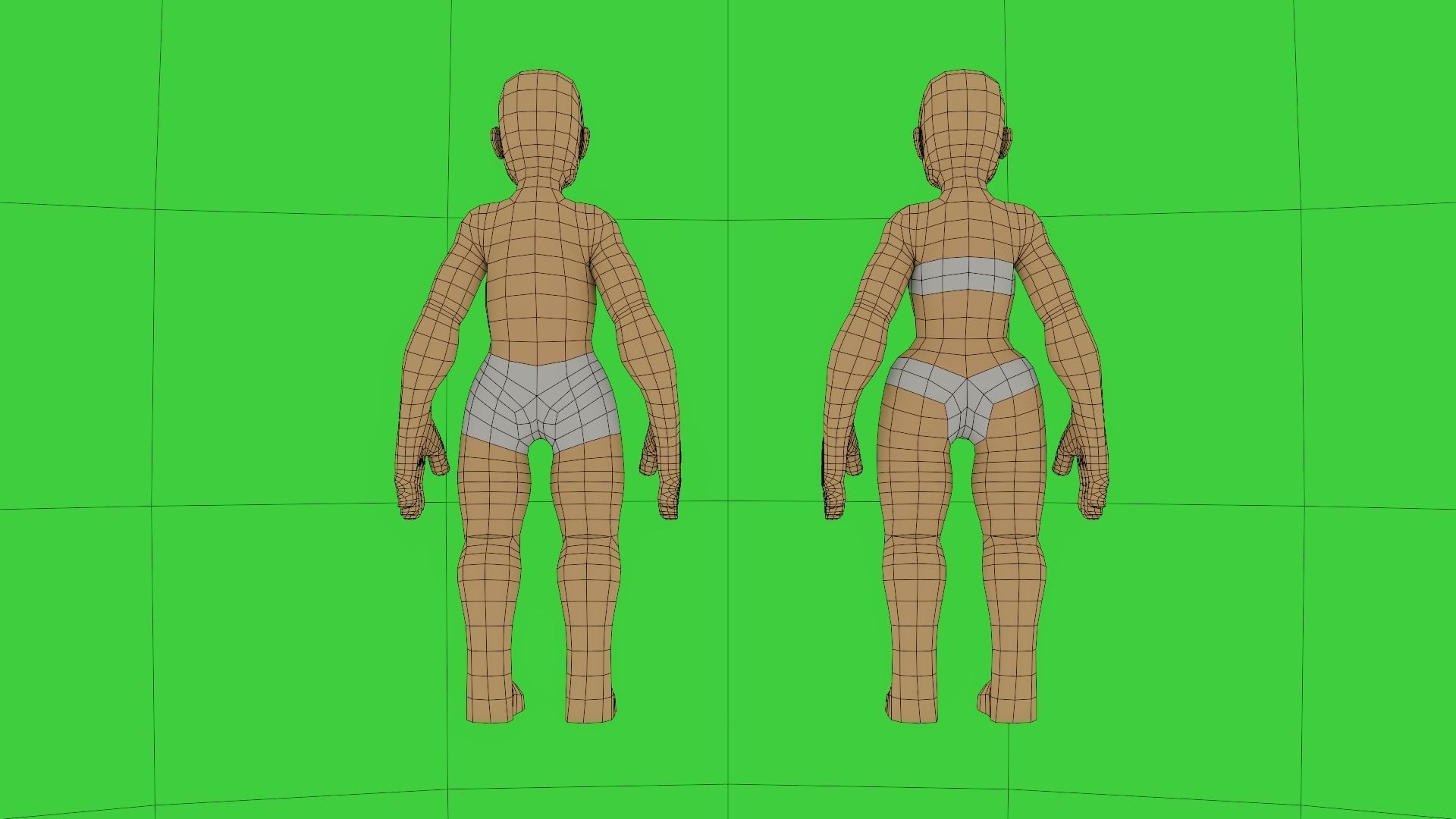 LowLY Poly - Cartoon Human Characters Low-poly 3D model_10