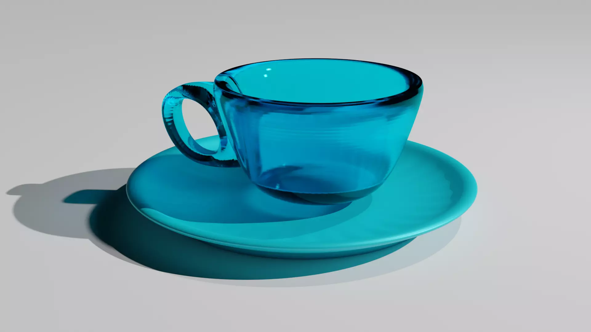 Cup and Plate 3D model_0