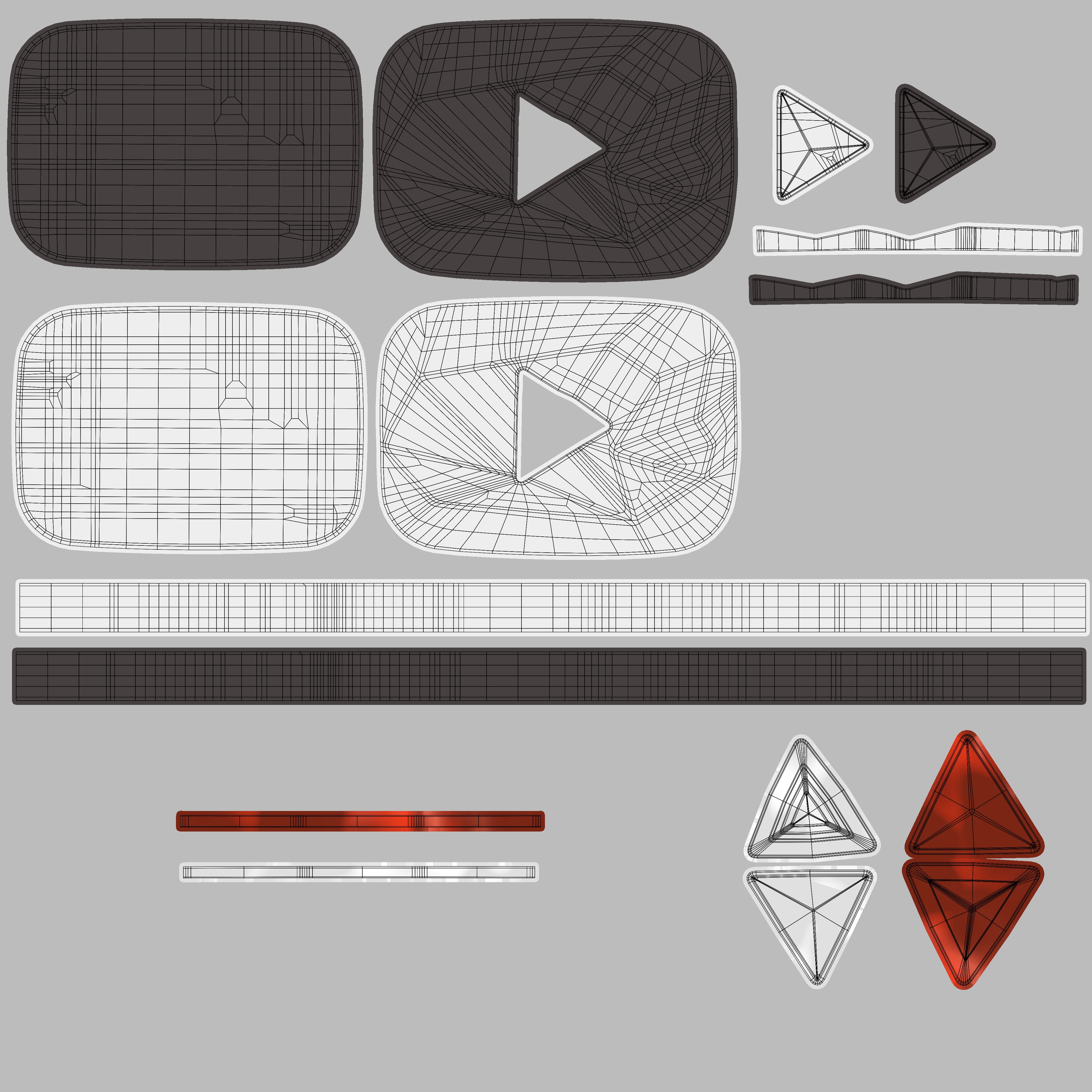 YouTube Awards 3D model_8