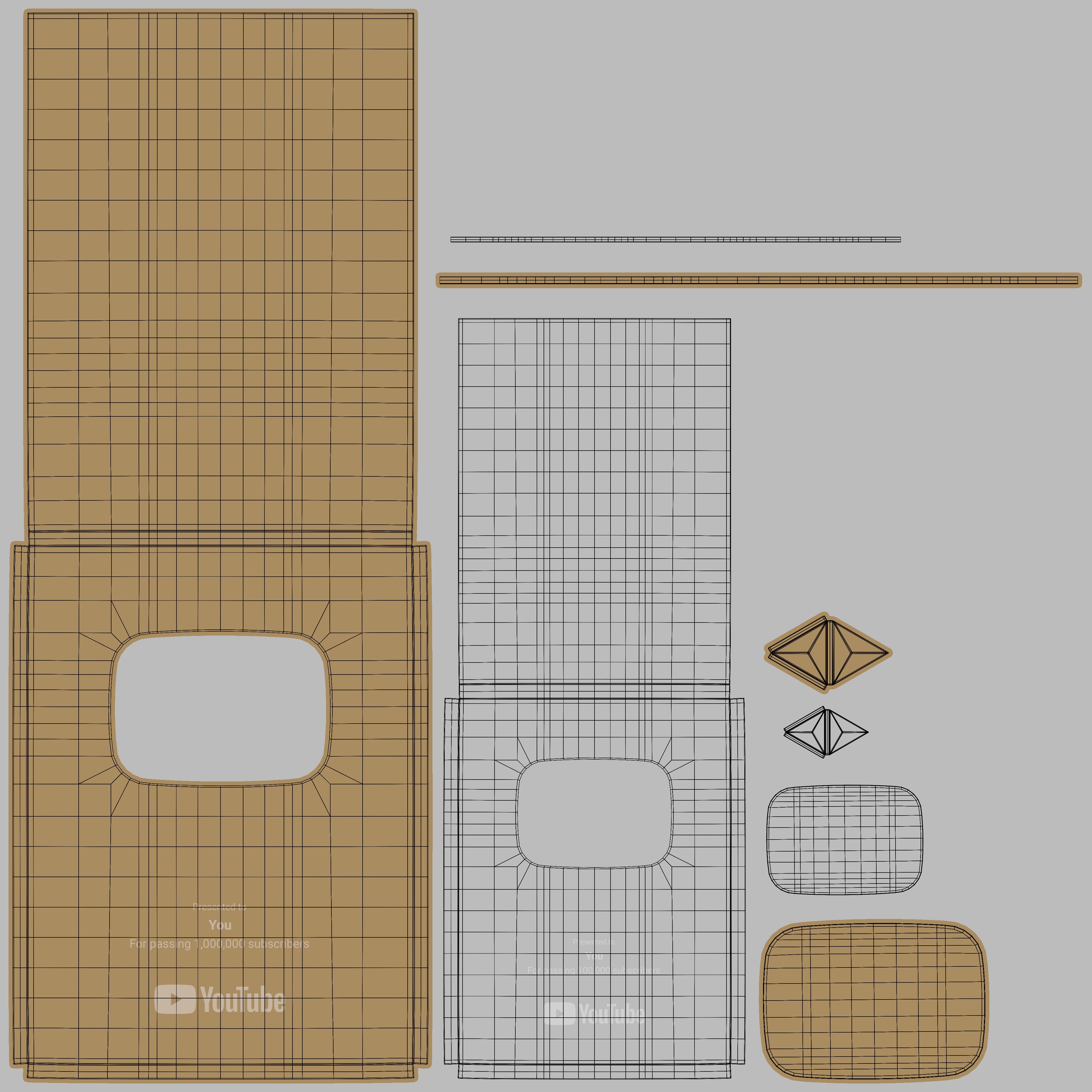 YouTube Awards 3D model_7