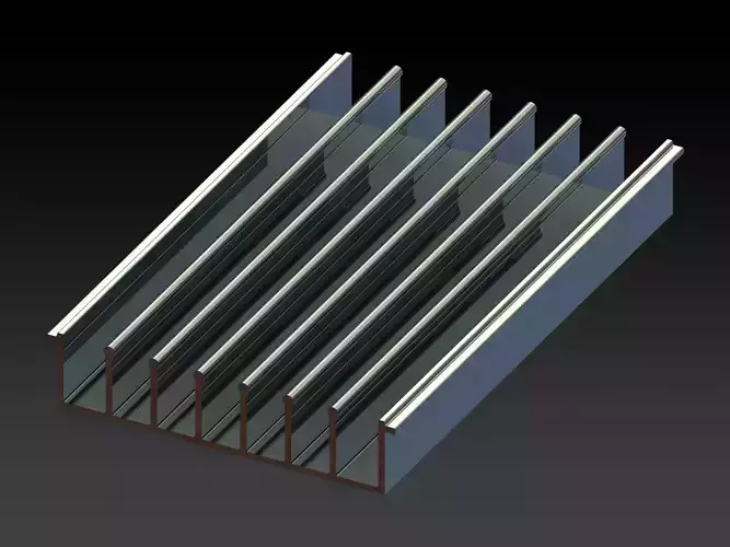 Aluminum Extruded Heat Sink MOD AL-05hs