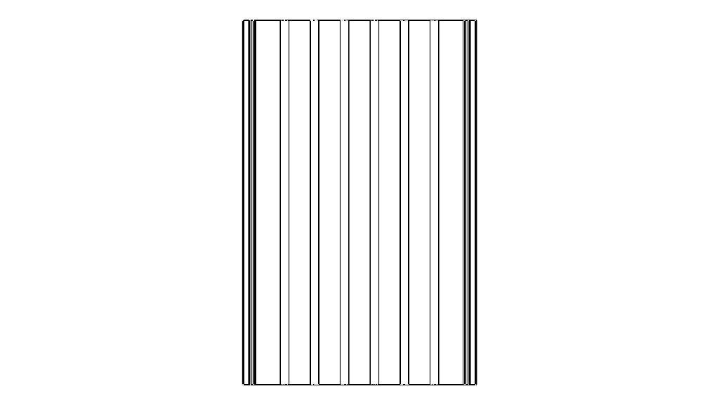 Aluminum Extruded Heat Sink MOD AL-05hs Low-poly 3D model_5
