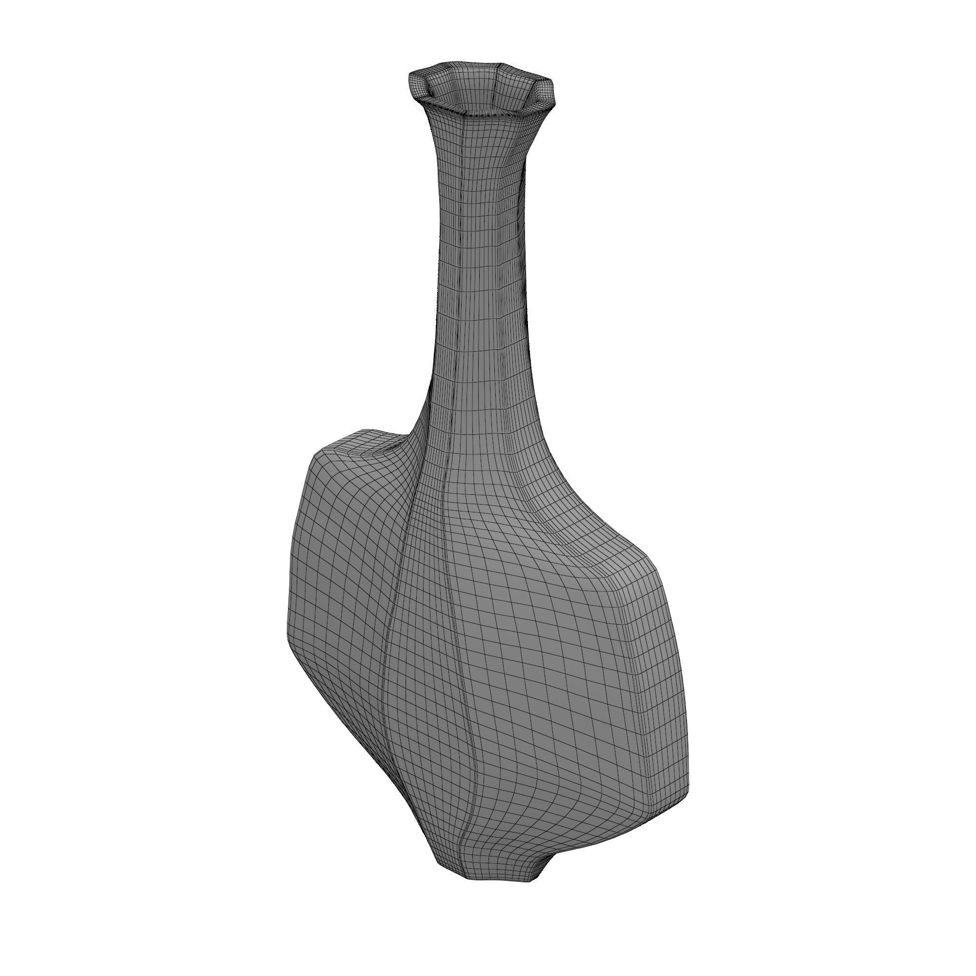 Hane Small Vessel Sculpture 3D model_4